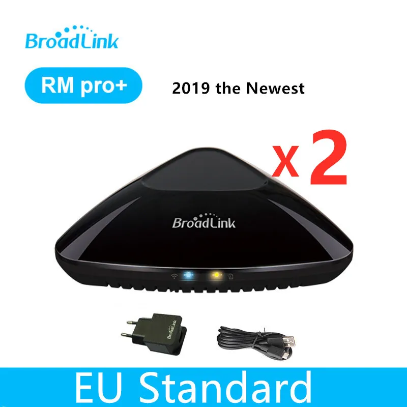 Pro Plus EU 2pcs Broadlink TC2 ЕС WiFi переключатель ЕС стандартный настенный светильник переключатель RF 433 МГц Беспроводное управление через RM Pro через приложение управления смартфоном - Комплект: Pro Plus EU 2pcs
