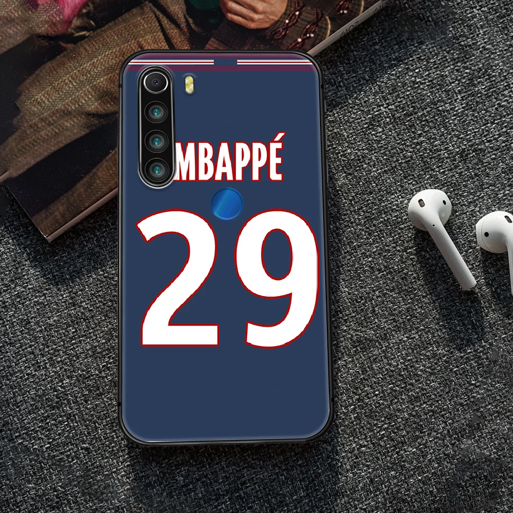 

Mbappe football star 7 Phone Case Cover Hull For XIAOMI Redmi 7a 8a S2 K20 NOTE 5 5a 6 7 8 8t 9 9s pro max black coque pretty