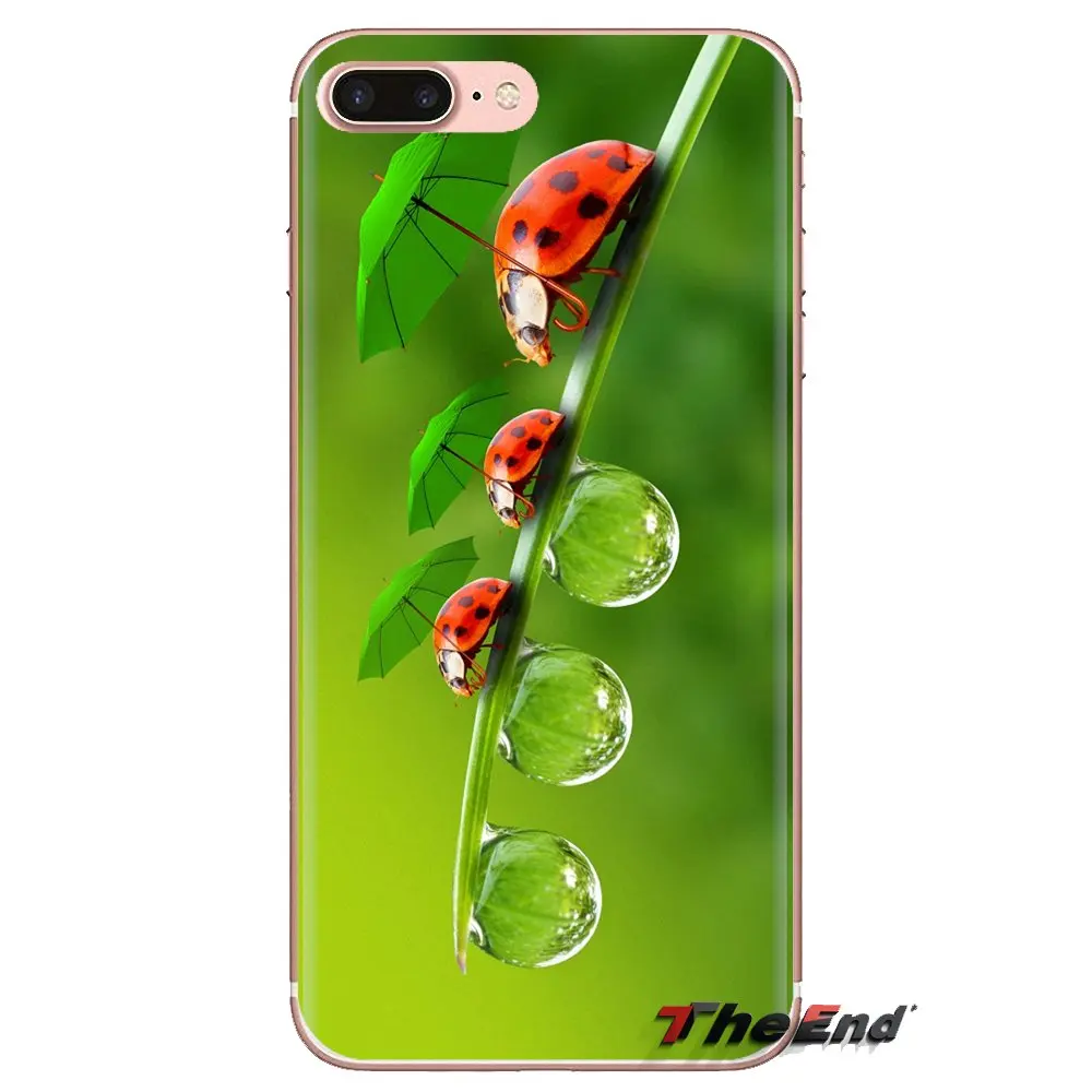 For Samsung Galaxy S3 S4 S5 Mini S6 S7 Edge S8 S9 S10 Plus Note 3 4 5 8 9 Silicone Case Covers Lady bug Ladybug ladybird Pattern |