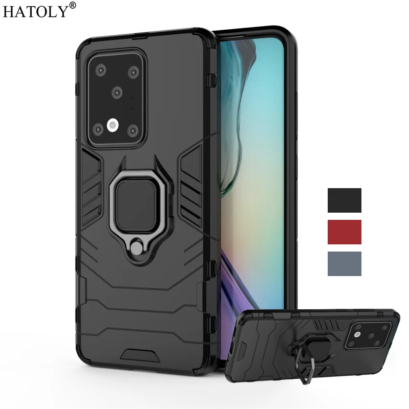 

For Samsung Galaxy S11 Plus Case Cover TPU Bumper Magnetic Ring Holder Armor Phone Back Cover For Samsung Galaxy S11 Plus Case