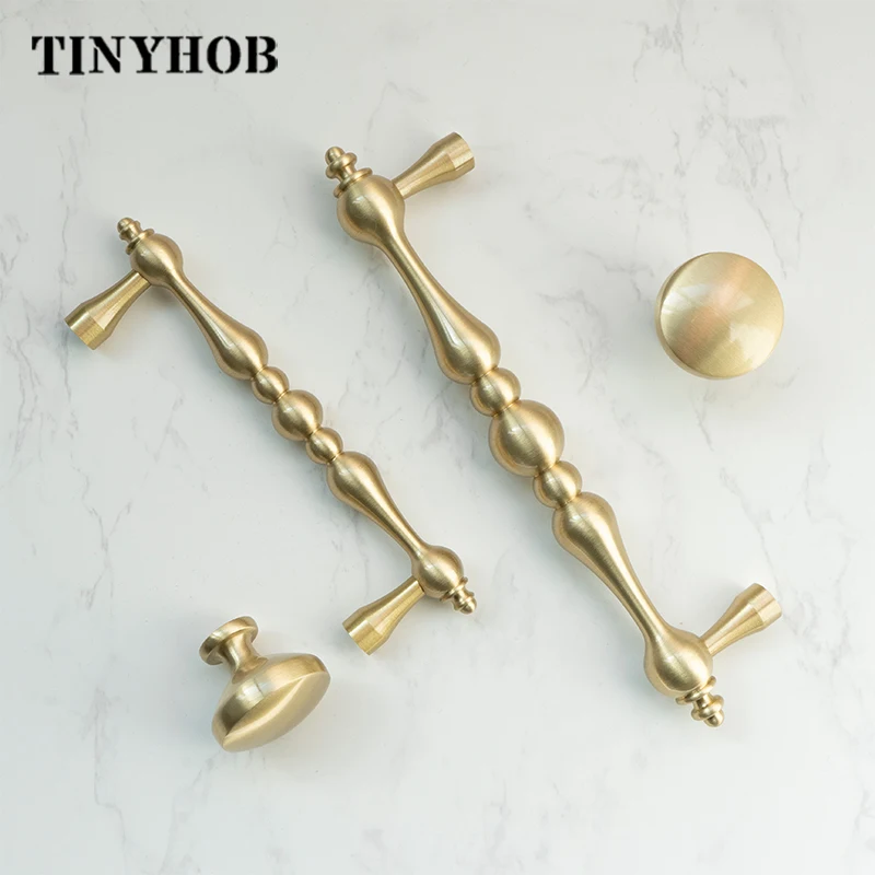 Американский Стиль Золотой ручки шкафа твердой латуни и комод/ящик выдвижной