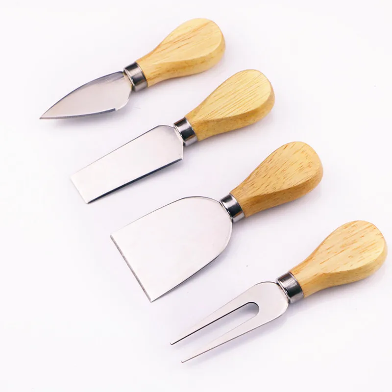 Оптовая продажа набор инструментов для сыра с деревянной ручкой нож резак