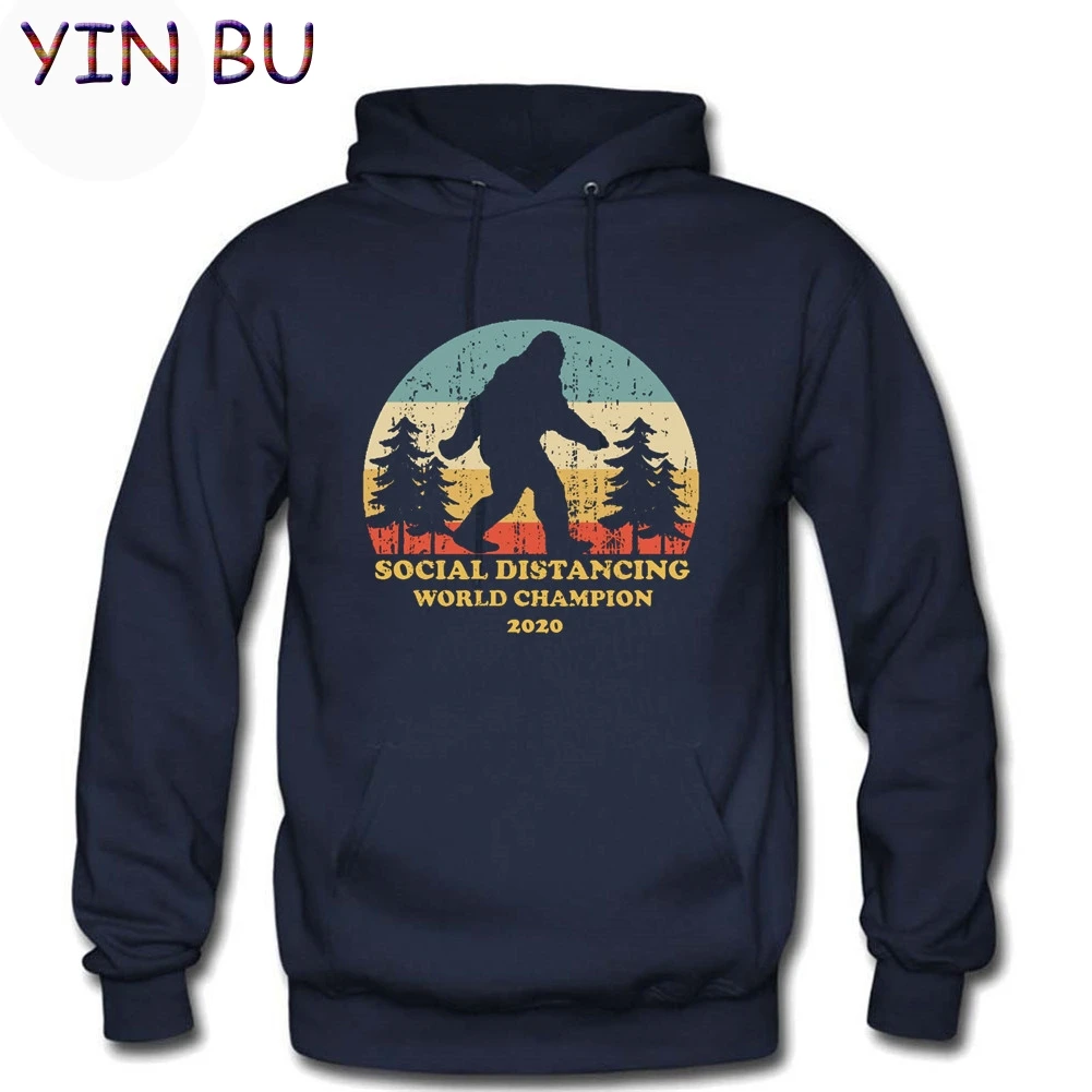 Забавная толстовка с надписью Bigfoot Social Distancing World Champion для мужчин и женщин Sudadera