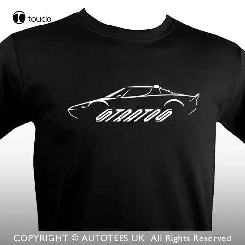 

New Fashion Summer Tee Shirt Italy Stratos Inspired Classic Car T-Shirt Cotton T-Shirt Custom Aldult Teen Unisex Unisex