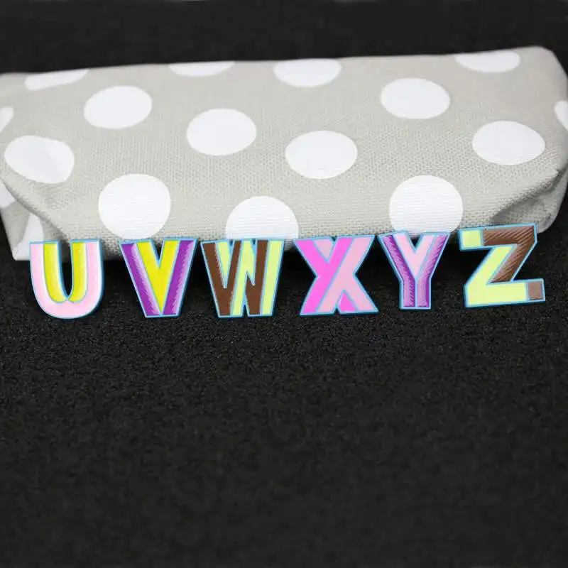 Креативная металлическая мультяшная цветная буква 26 брошь сделай сам с дизайном