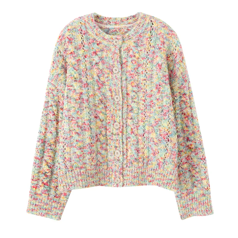 

New Autumn / Winter 2020 Knitted Cardigan Women's Sweater Coat Thickened Lazy Top Korean Version Casual Large Size