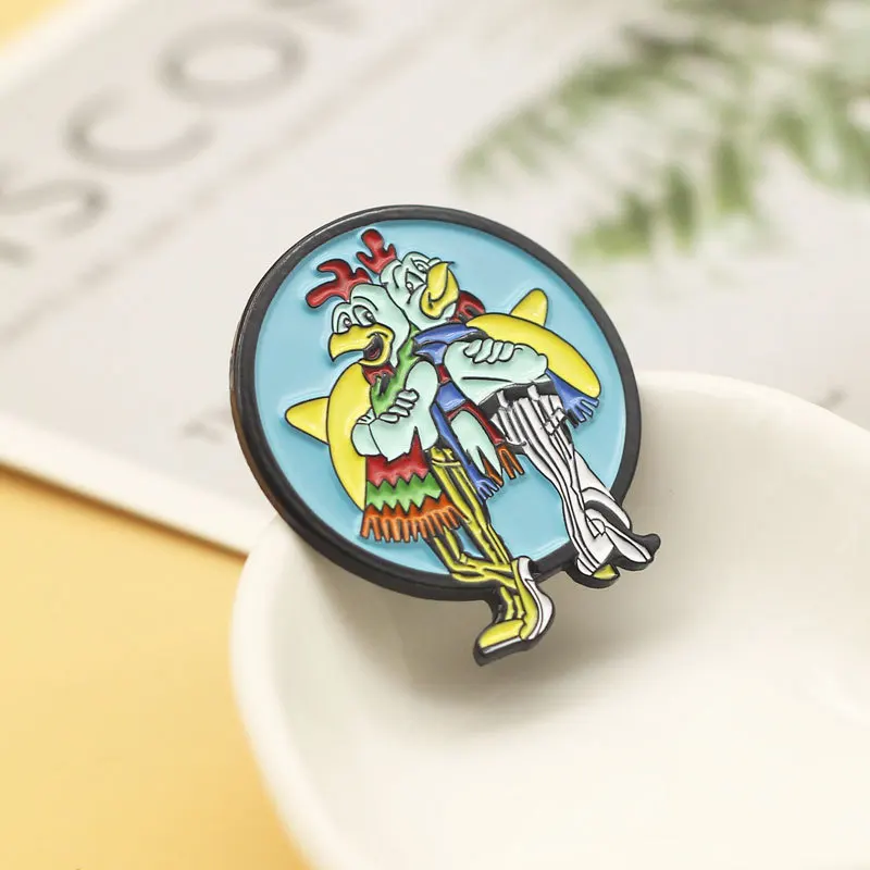 2020 Breaking Bad брошь LOS POLLOS Hermanos Броши курица братья броши | Украшения и аксессуары