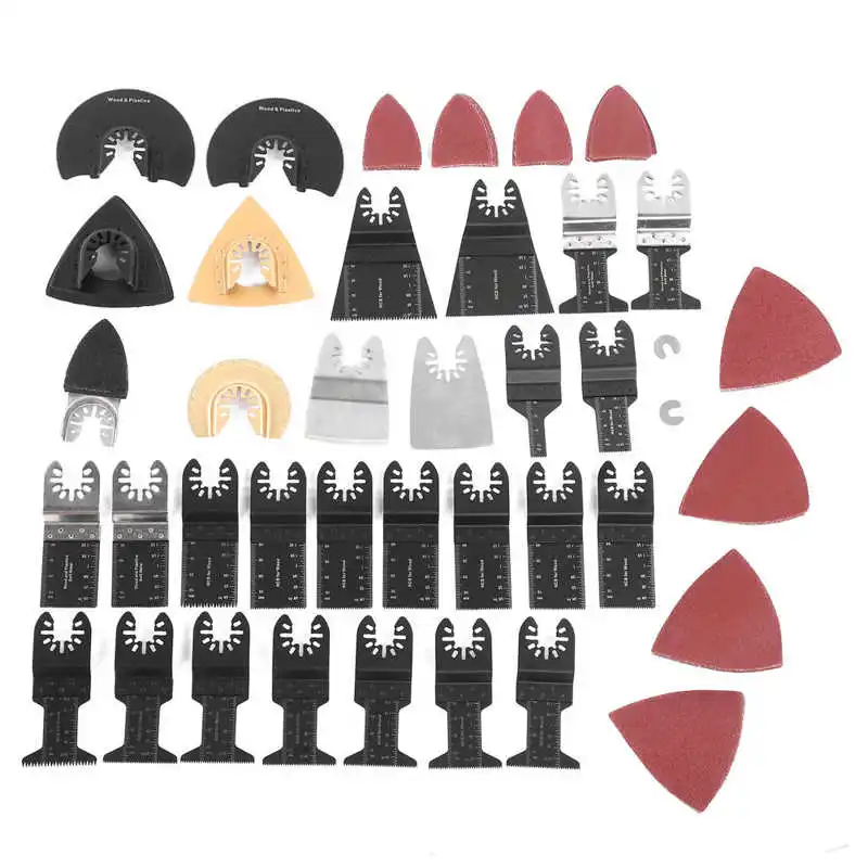 

72 шт. колеблющихся пилы комплект Многофункциональный инструмент Аксессуары для клеточку измерены в ненатянутом Мрамор для осциллирующего ...