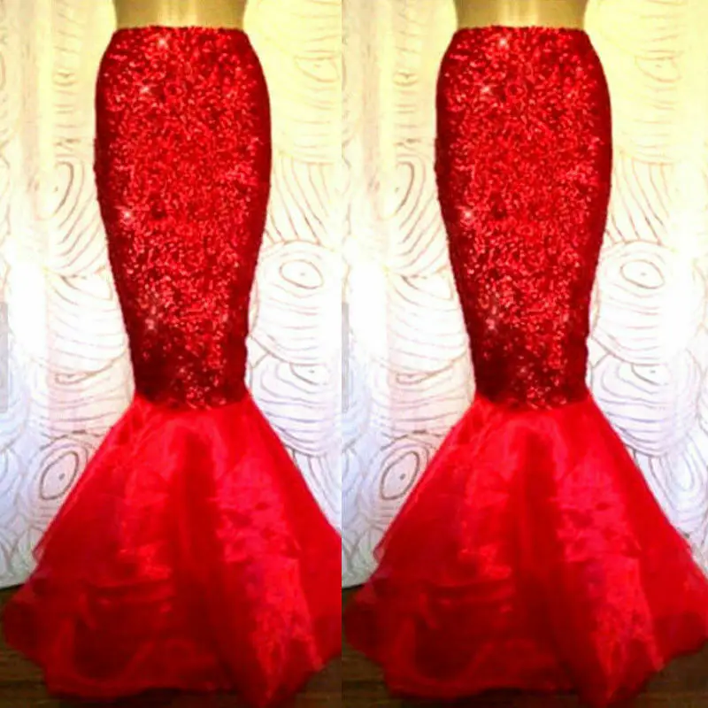 Женский костюм на Хэллоуин для взрослых нарядная юбка с блестками и хвостом