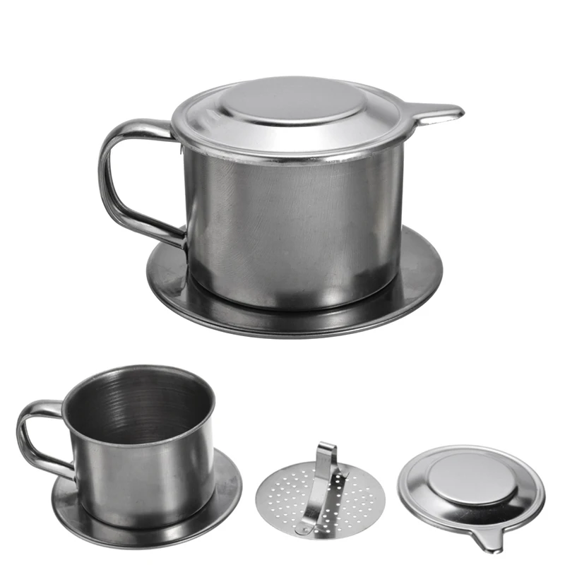 

1pc Stainless Steel Coffee Drip Filter Coffee Maker Infusering Mug Cup Protable Home Office Coffee Pot Strainer Coffeeware Tool