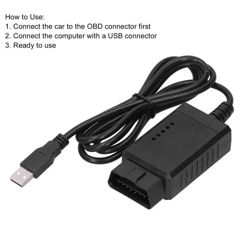 OBD II EOBD USB диагностический инструмент считыватель сканер подходит для Fiat