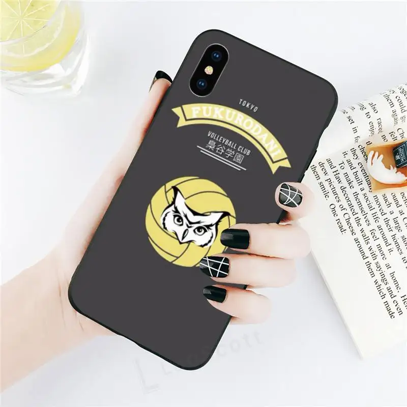 

Haikyuu anime Karasuno Nekoma Phone Case for iPhone 11 12 mini pro XS MAX 8 7 6 6S Plus X 5S SE 2020 XR