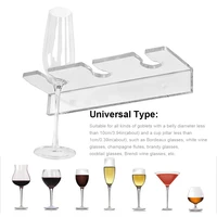 wall mounted wine glass hanging rack acrylic transparent wine cabinet cocktail glasses champagne flutes organizer rack shelf