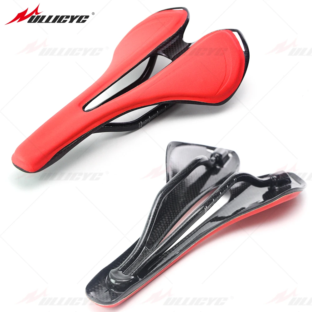 Новое кожаное цветное полностью углеродное волокно Хамелеон + нейлоновое седло