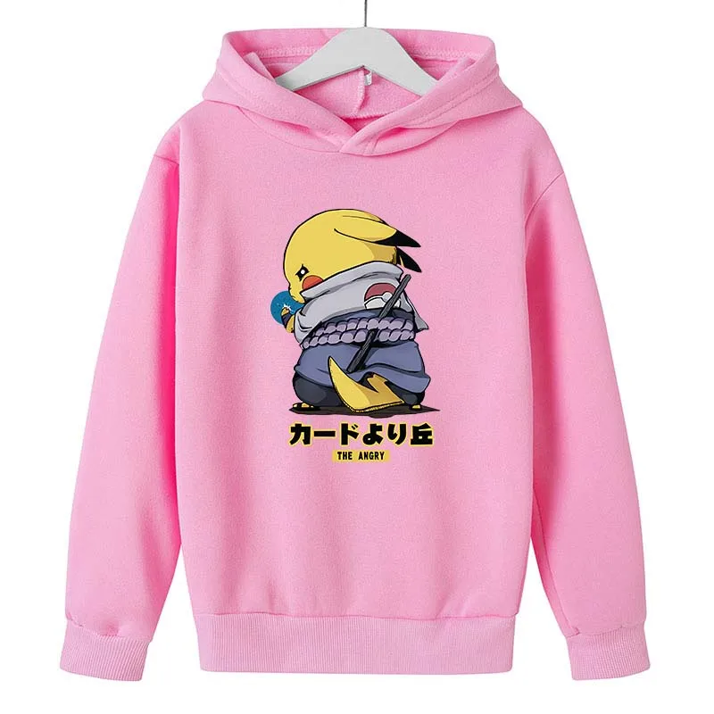 

Pikachu Children's Hoodie Fun Graphic Sweater Suitable for Boys and Girls Popular Toddler Clothing 4T-14T Spring and Autumn