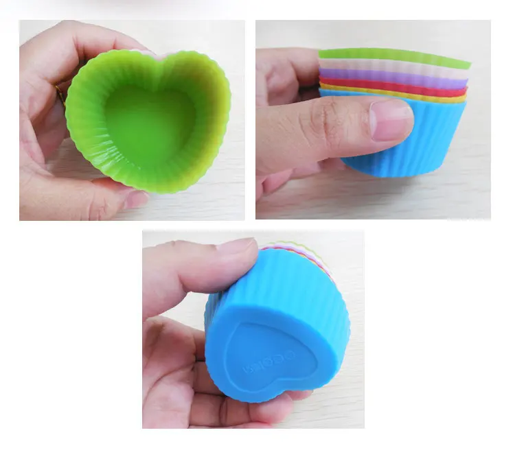 5 шт./компл. силиконовые формы для выпечки кексов Набор чашек кухонный инструмент