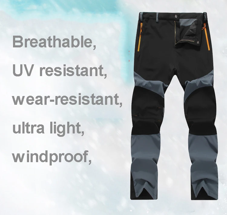 Новые мужские флисовые треккинговые походные брюки зимние уличные