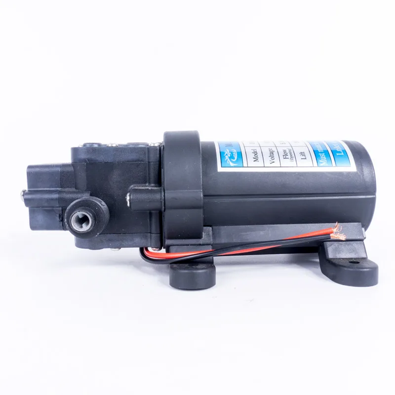 Очень прочный DC 12V 130PSI 5.5L/мин водяной мембранный самовсасывающий насос 80W