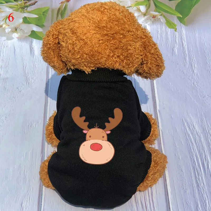 

Dog Clothes Elephant Printed Soft Pet Dog Sweater for Small Dogs Clothing for Dog Winter Chihuahua Clothes Warm Pet Outfit