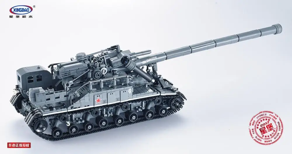 XingBao 06001 Творческий MOC Военная серия T92 Танк набор Детские развивающие