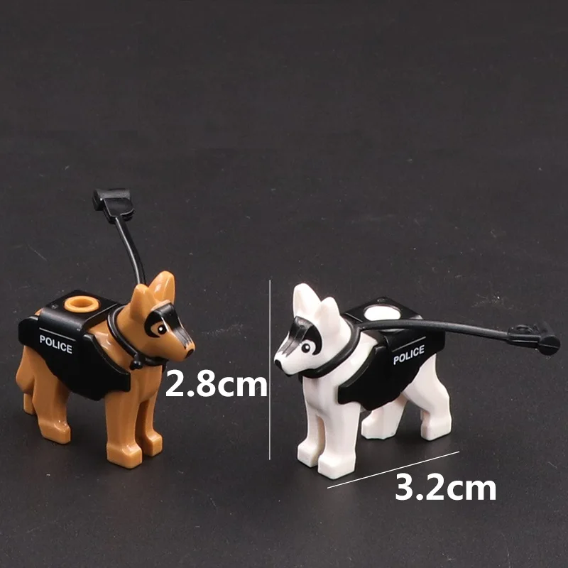 5 шт./лот полиция собака спецназ солдаты фигурки блоки военное оружие Playmobil детали