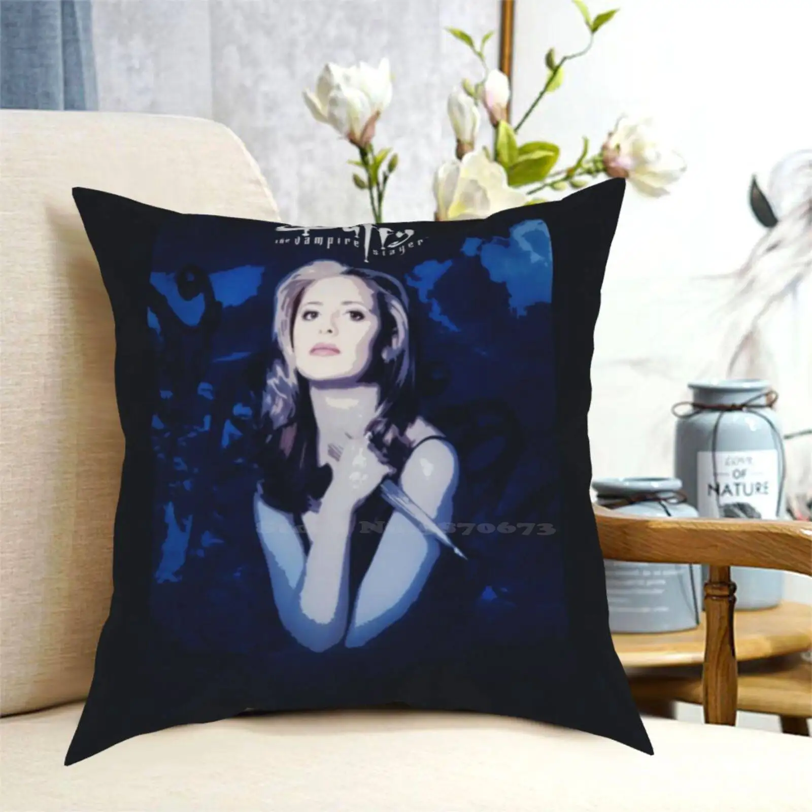 Всесезонная Подушка Btvs наволочка кроватка вампира Сара Мишель Геллар Баффи