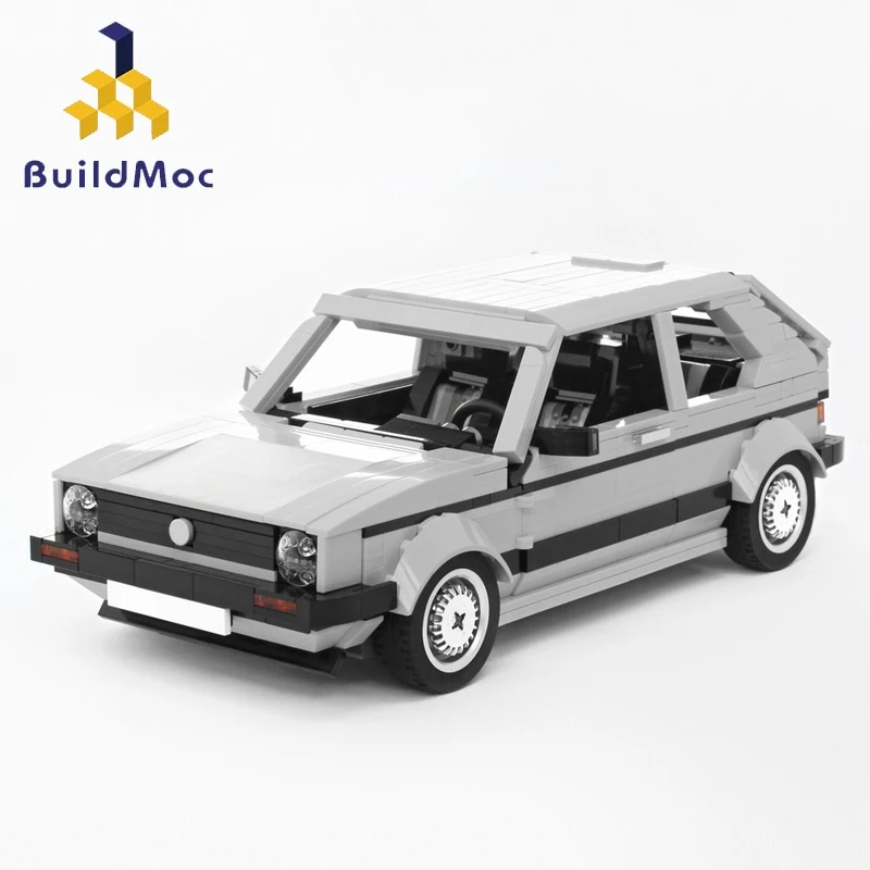 Buildmoc технический автомобиль креативный эксперт серый и золотой гольф набор
