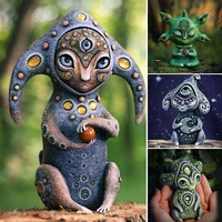 new handmake fantasy world elf resin statues figurine kawaii creatures ornament garden home decoration outdoor accessories gift