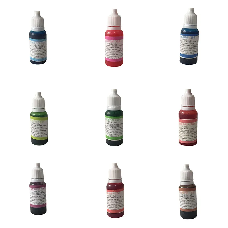 Горячая 15 мл эпоксидная смола пигмент УФ окрашивающий краситель КРАСИТЕЛЬ DIY