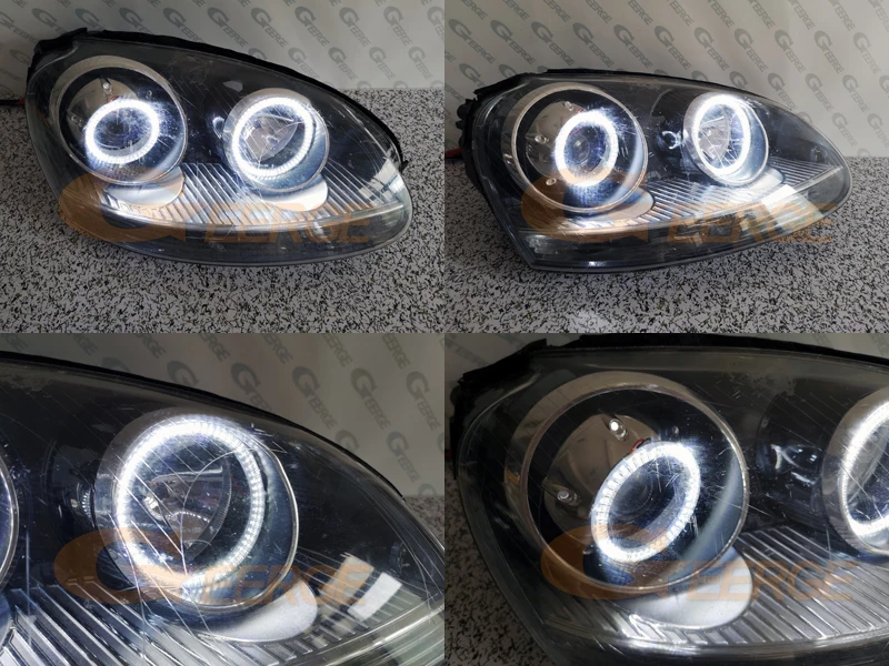 Для Volkswagen VW Golf Rabbit Jetta GTI R32 MKV MK5 2005-2010 ксеноновая фара Ультра яркое освещение smd комплект светодиодов «глаза ангела»