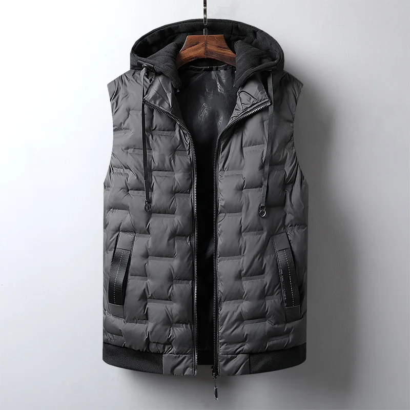 Autumn/winter down cotton vest for men's coat slimming trend cotton vest thick warm coat large size
