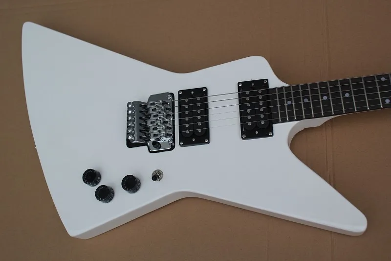

Experorer goose shaped double rock electric guitar white 417