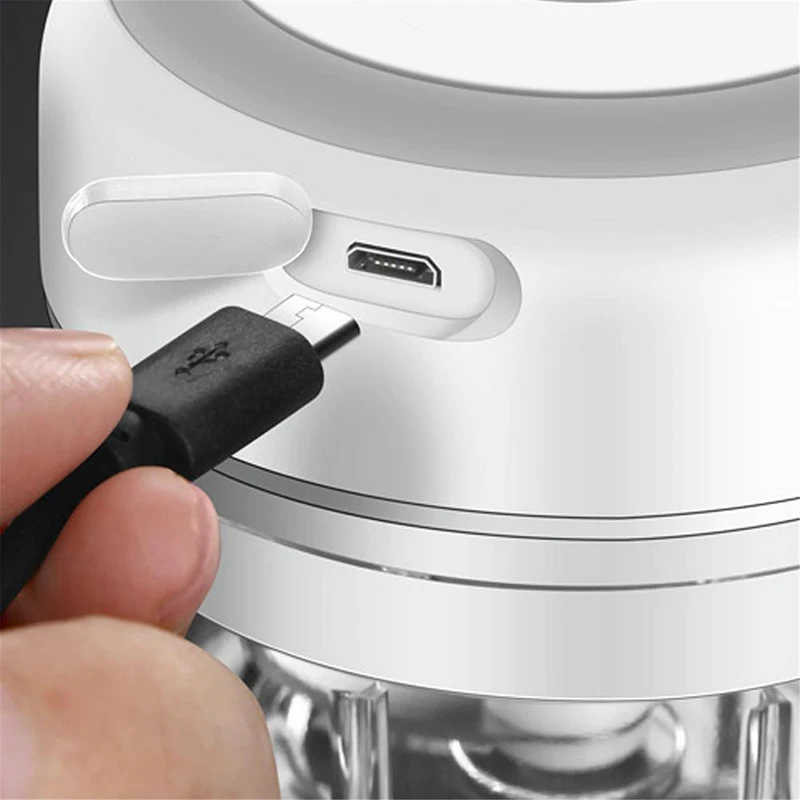 

100/250ml Mini USB Electric Garlic Masher Press Mincer Vegetable Chili Meat Grinder Food Chopper Seasoning Masher Kitchen Tools