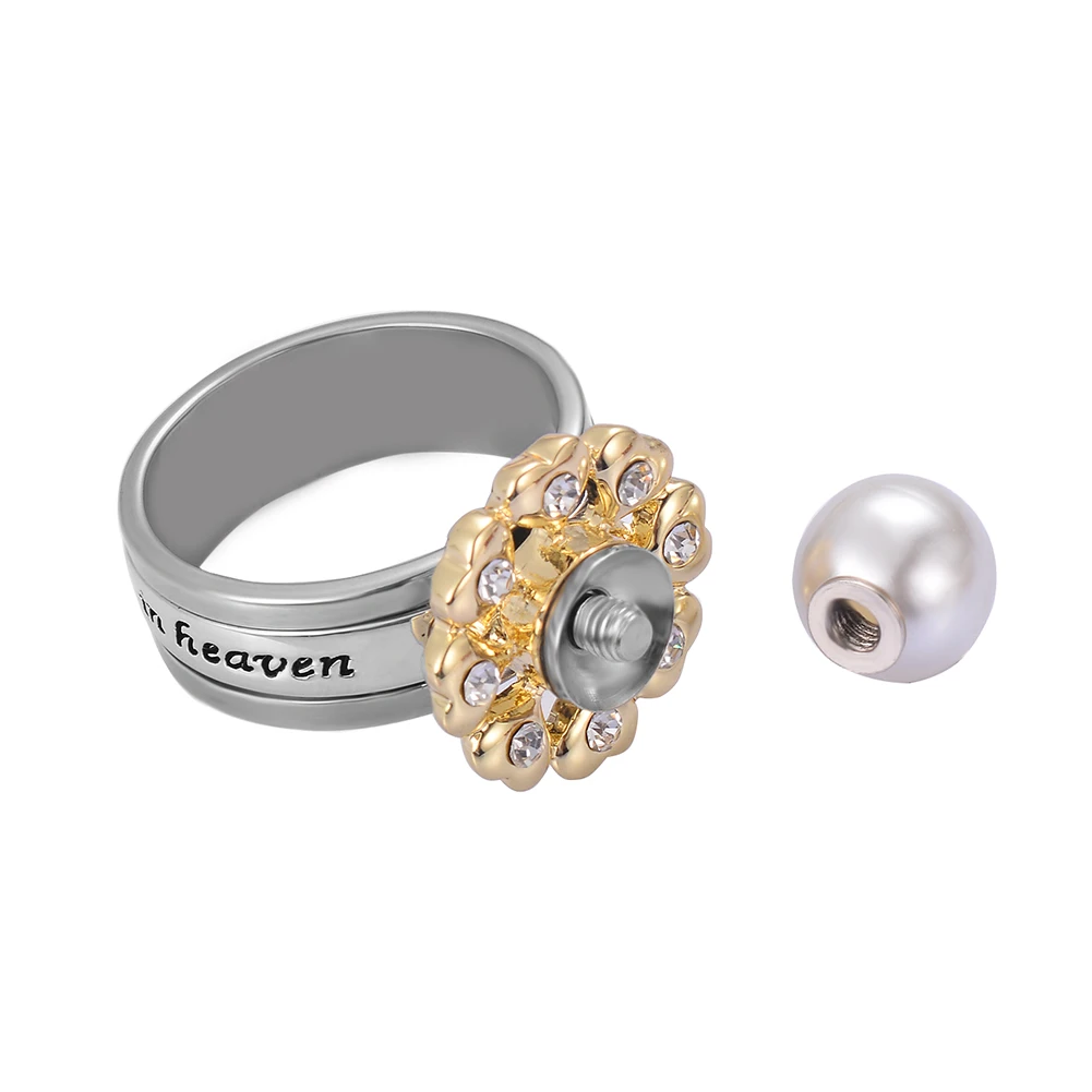 Кольцо с цветком &quotчастичка моего сердца&quot живёт в небе кольцо урной для праха