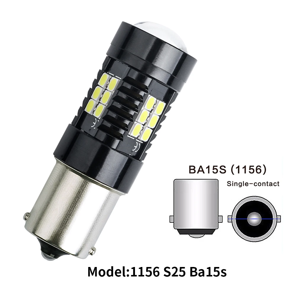 

1 шт. светодиодные лампы Canbus без ошибок 1156 BA15S P21W 1157 BAY15D 21W 1156 BAU15S 3030 21SMD для указателя поворота, задний стоп-сигнал, красный