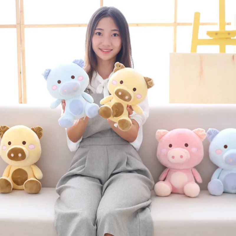 Мягкая мультяшная игрушка в виде животных милая плюшевая Свинки мягкая кукла Kavaii