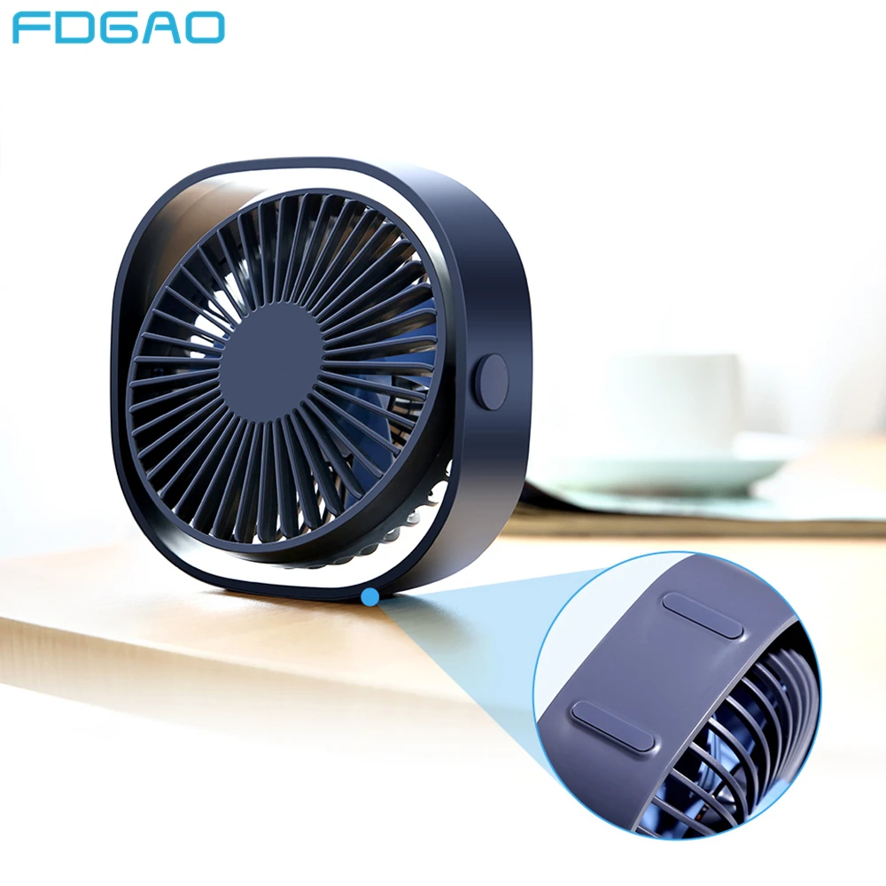 

Настольный кулер с зарядкой от USB, 3 скорости