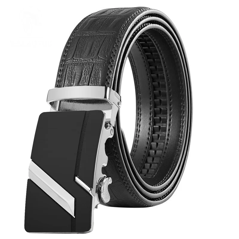 Известный бренд черный ремень для мужчин высокое качество натуральная кожа