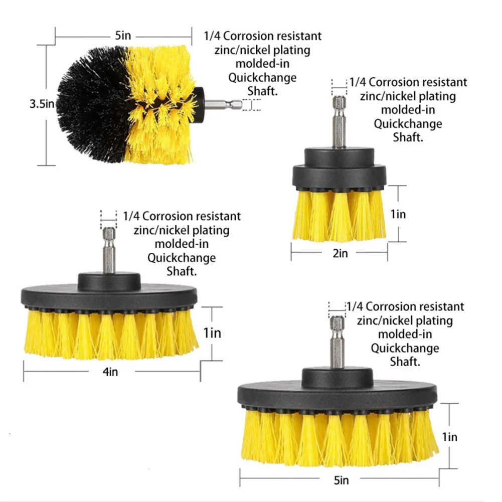 

21pcs Drill Brushes Attachment Set Car Wash Brush Auto Detailing Cleaning Tools Air Tool Accessories 4 Inch Drill Backing Plate