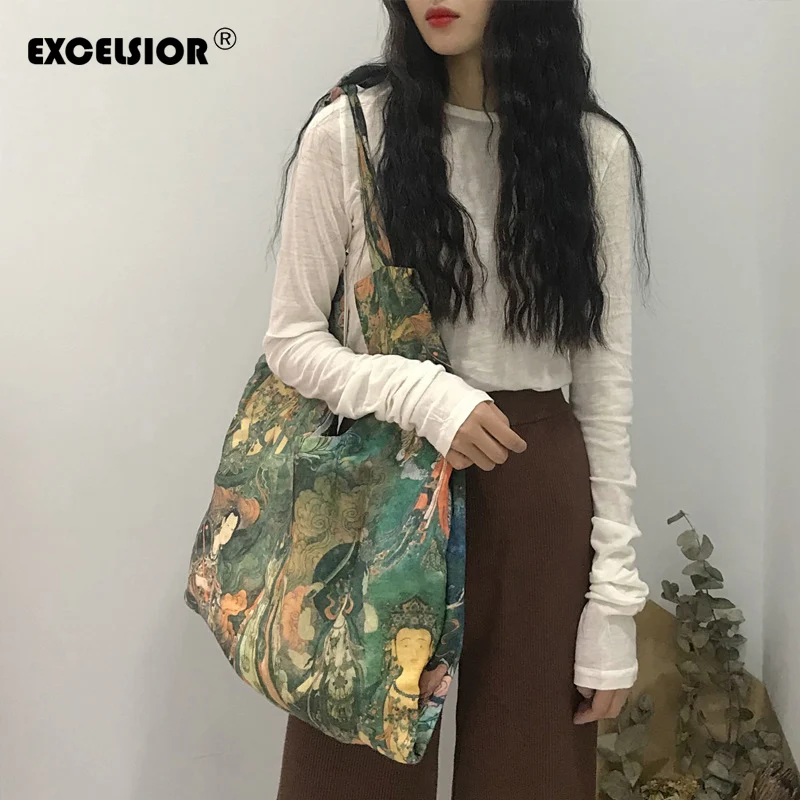 EXCELSIOR модные женские сумки с принтом высокое качество повседневная сумка через