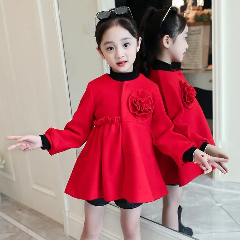 Коллекция 2019 года весенне осенне зимняя куртка с цветочным рисунком для девочек