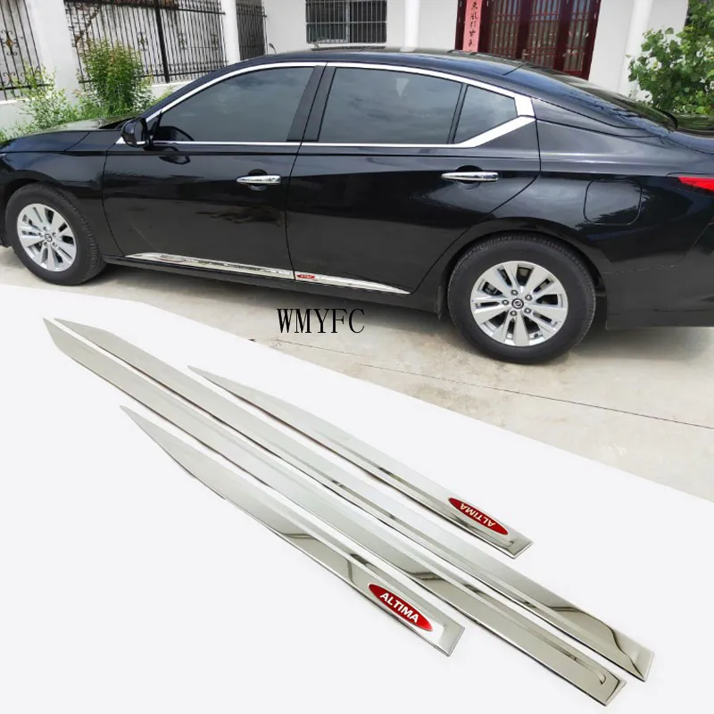 

Stainless steel car body side moldings side door Decorative protection For NISSAN ALTIMA 2019 2020 Car accessories