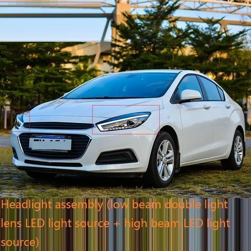 MODEL N Бегущие Neblineros боковые поворотники Drl наружные Luces Led Para Автомобильные фары в сборе 15 для Chevrolet Cruze - Цвет: MODEL N