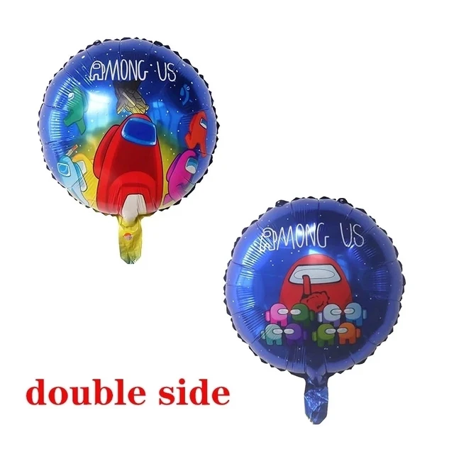 

10Pcs 18Inch New Design Among Foil Balloons Us Game Theme Happy Birthday Party Decorations Cartoon Toys For Kids Adult Supplies