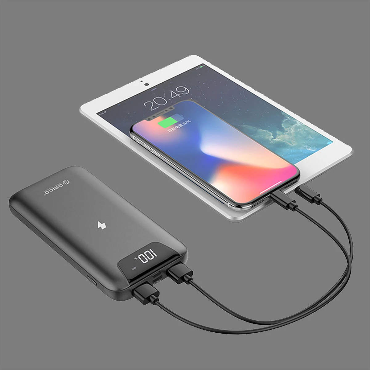 ORICO 10000mAh power Bank, беспроводной внешний аккумулятор, 10 Вт, портативное зарядное устройство для мобильного телефона, портативная зарядка