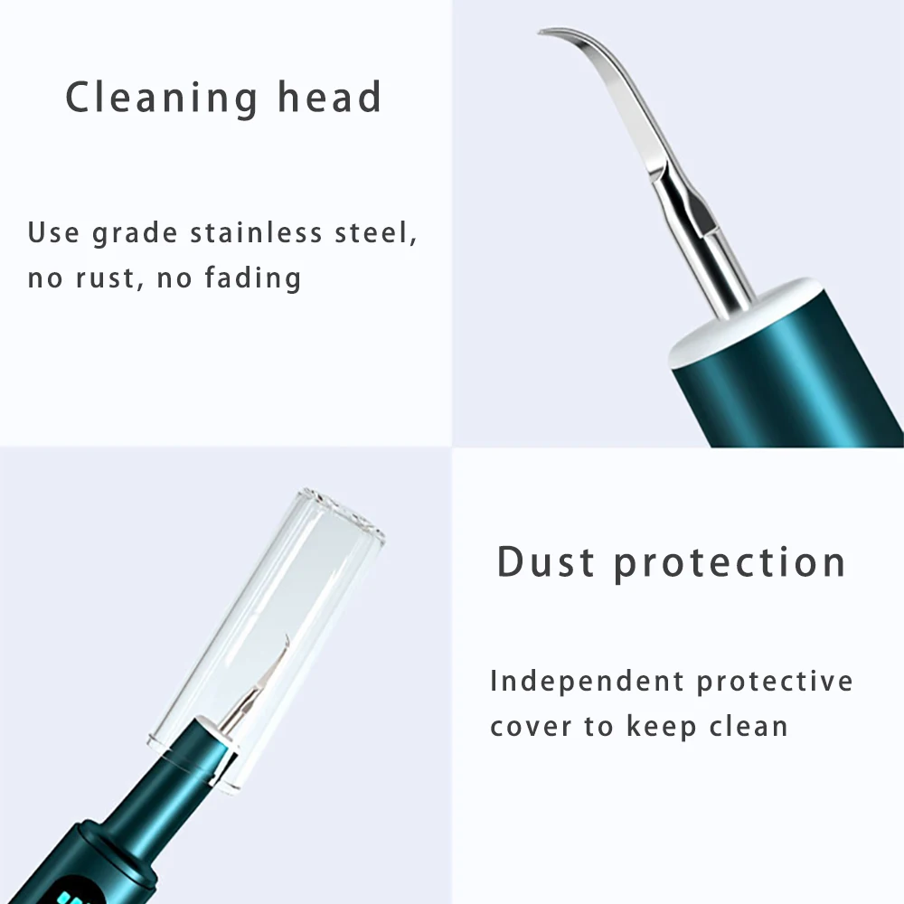 

Electric Ultrasonic Dental Scaler LED Display Teeth Tartar Calculus Remover Tooth Sonic Smart Calculus Remover Teeth Whiten