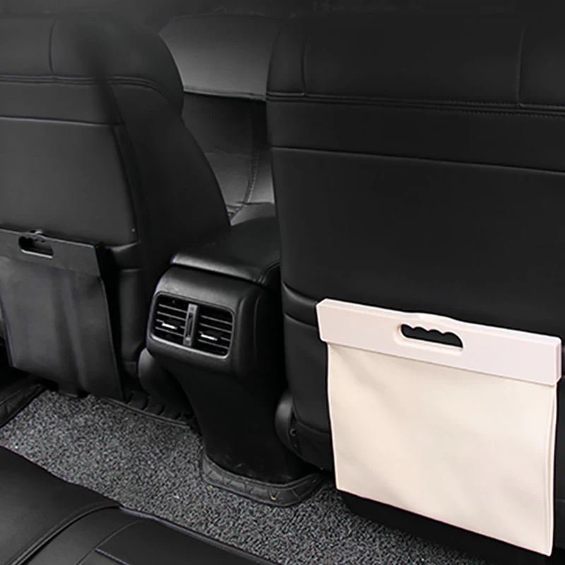QUEES Автомобильная мусорная корзина складная кожаная сумка Подвеска сиденье