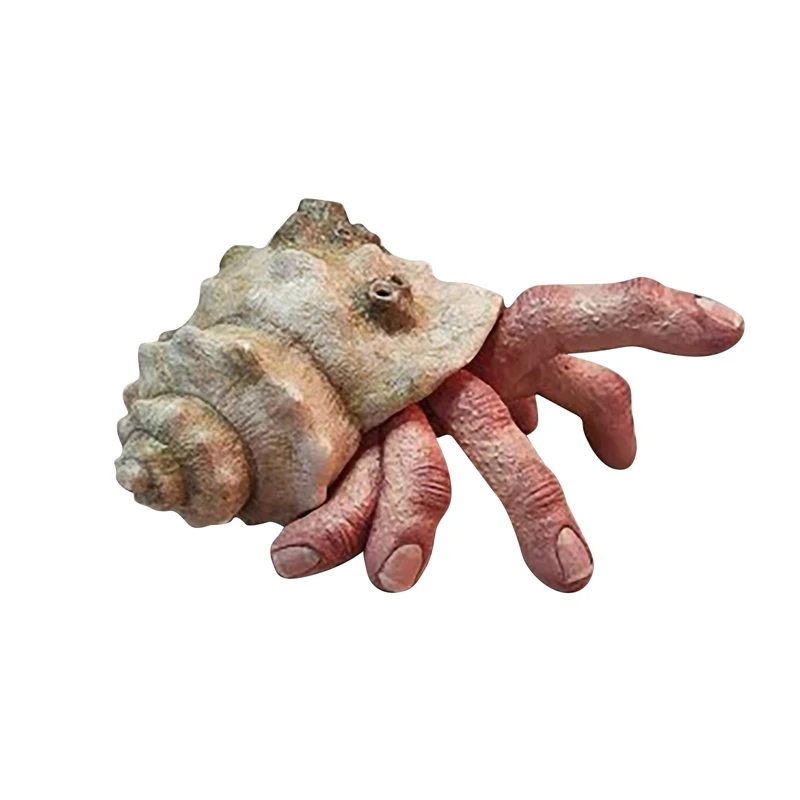 

Finger Hermit Crab Sculpture Horror Snail Hand Resin Decoration Halloween Garden Decoration Decoration Creative Way