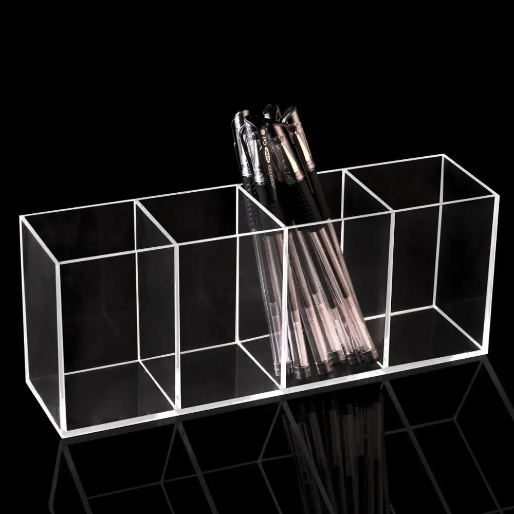 Настольный Карандаш Ручка Организатор кисти для макияжа Акриловые 4 Слот