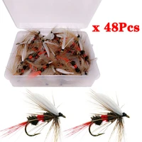 618pcsbox insects flies fly fishing lures dragonfly topwater bait dry flies trout artificial crank hook insects lure